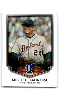 2016 TOPPS STICKERS MIGUEL CABRERA DETROIT TIGERS #101