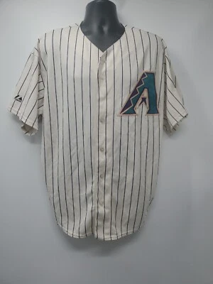 Camiseta Auténtica Serie Mundial 2001 Luis González Arizona Diamondbacks Talla XL Foto 1 de 4
