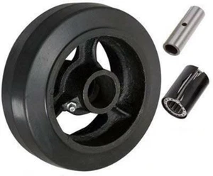 Rueda de hierro fundido CasterHQ - 6"" X 2"" de goma - 500 libras de capacidad - Imagen 1 de 1
