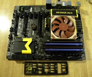 MSI MPOWER MAX Z97 Motherboard with i7-4790 Cpu & 16gb Ram Works Perfect! - Photo 1/4