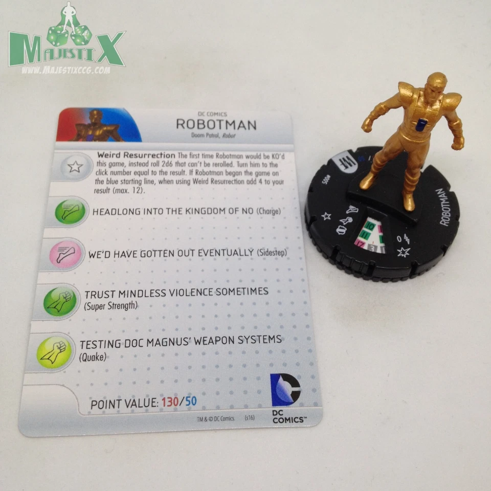 Heroclix лучший в мире набор Robotman #005 общая фигурка с картой! - Изображение 1 из 1