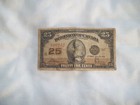 From the Dominion of Canada a 25 cents paper note