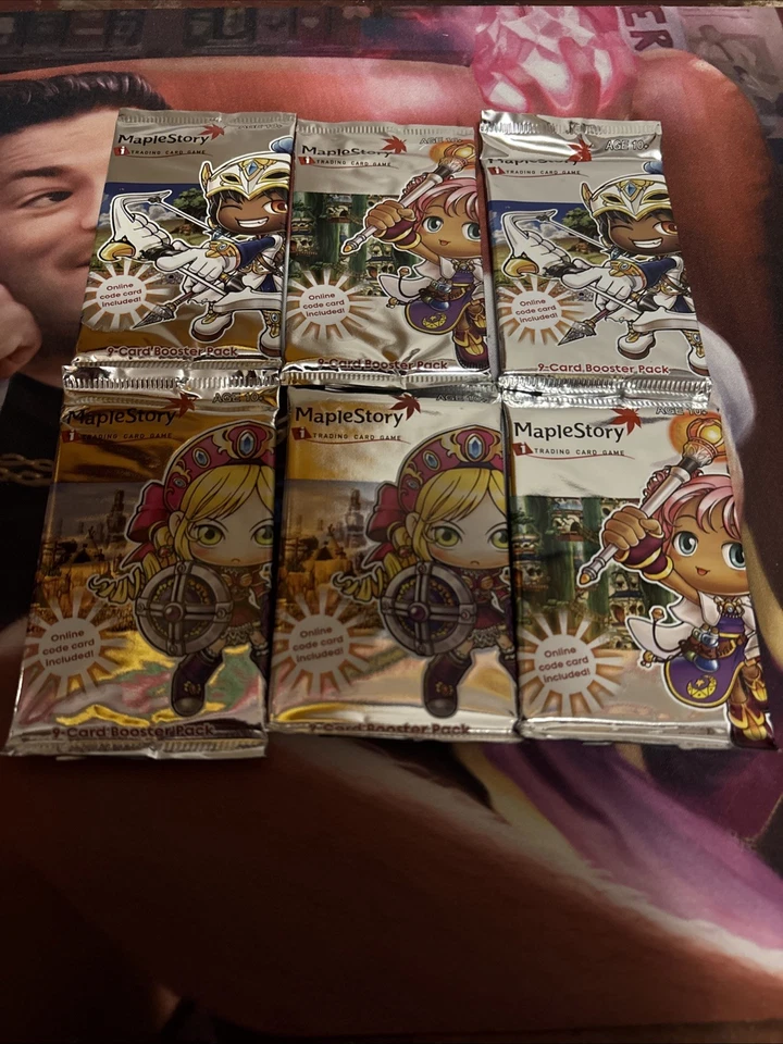 Maplestory iTCG 6 бустеров упаковка лот запечатанный TCG WotC - Изображение 1 из 1