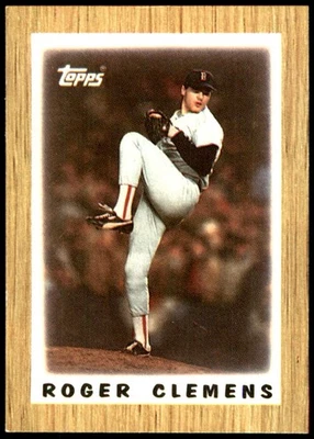 Roger Clemens 1987 Topps Major League Leaders Minis #42 Red Sox MLB READ - Image 1 of 2