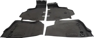 Резиновые напольные покрытия для любой погоды Mopar 18–25 Jeep Wrangler JL 4-дверные 7LT60TX7AA  - Изображение 1 из 4