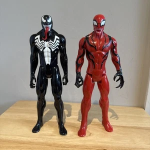 Venom and Carnage Marvel Titan Hero Series Figure 12 Inch Red Black - Picture 1 of 13