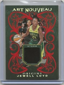 Jewell Loyd 2024/49 Panini Origins Art Nouveau verde rojo WNBA #74 Seattle Storm - Imagen 1 de 2