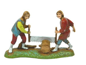 Waldfällerszene Landi Moranduzzo CM 6 - Schäfergruppen Krippe - Bild 1 von 2