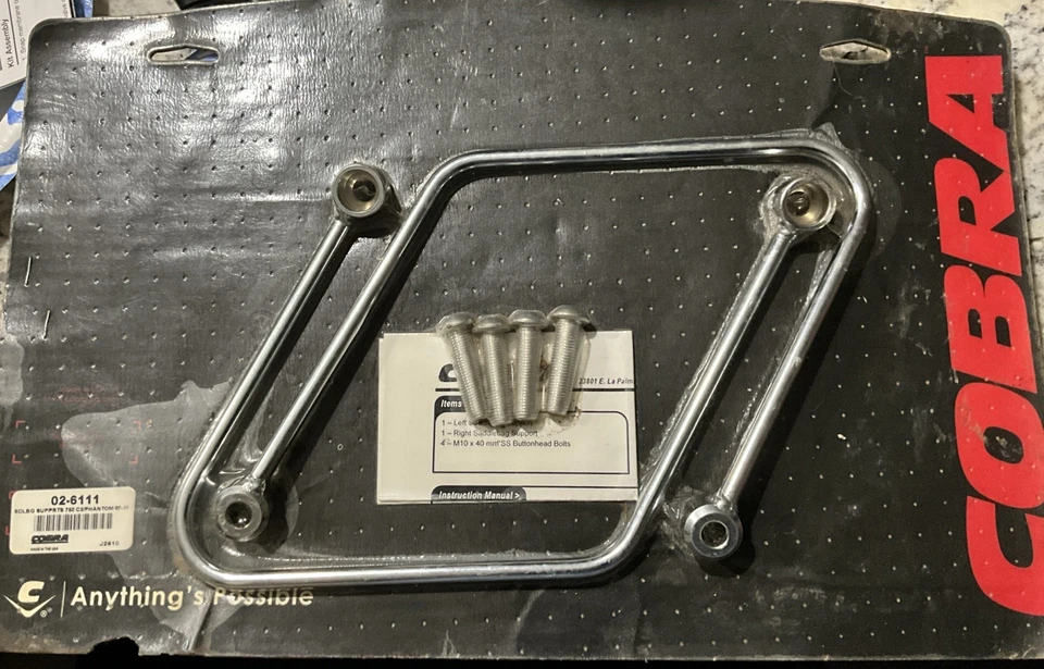 Soportes de alforja cromados Cobra 02-6111 para Honda Shadow 750C2/Phantom 07-19 Foto 1 de 4