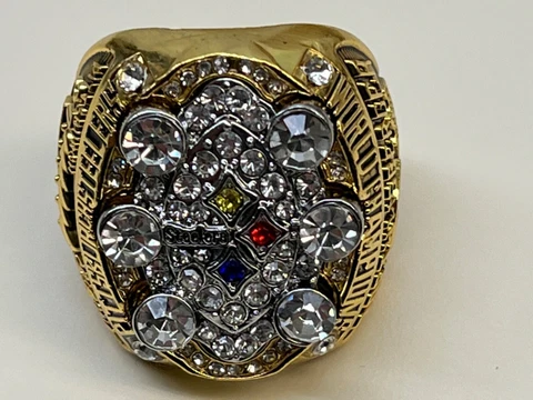 2008 PITTSBURGH STEELERS COMMEMORATIVE CHAMPIONSHIP RING SIZE 11 Cover