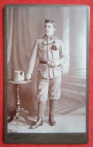 Foto CDV Militaria K. U.K. Ufficiale Cacciatore di Montagna Uniforme Merano Alto Adige 1914 ca. - Foto 1 di 9