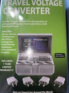 PowerLine Global Power Travel Voltage Converter #0900-27 - Picture 1 of 2