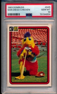 1983 DONRUSS SAN DIEGO POLLO #645 CAPRA PSA 10 GEMME NUOVI GENITORI - Foto 1 di 1