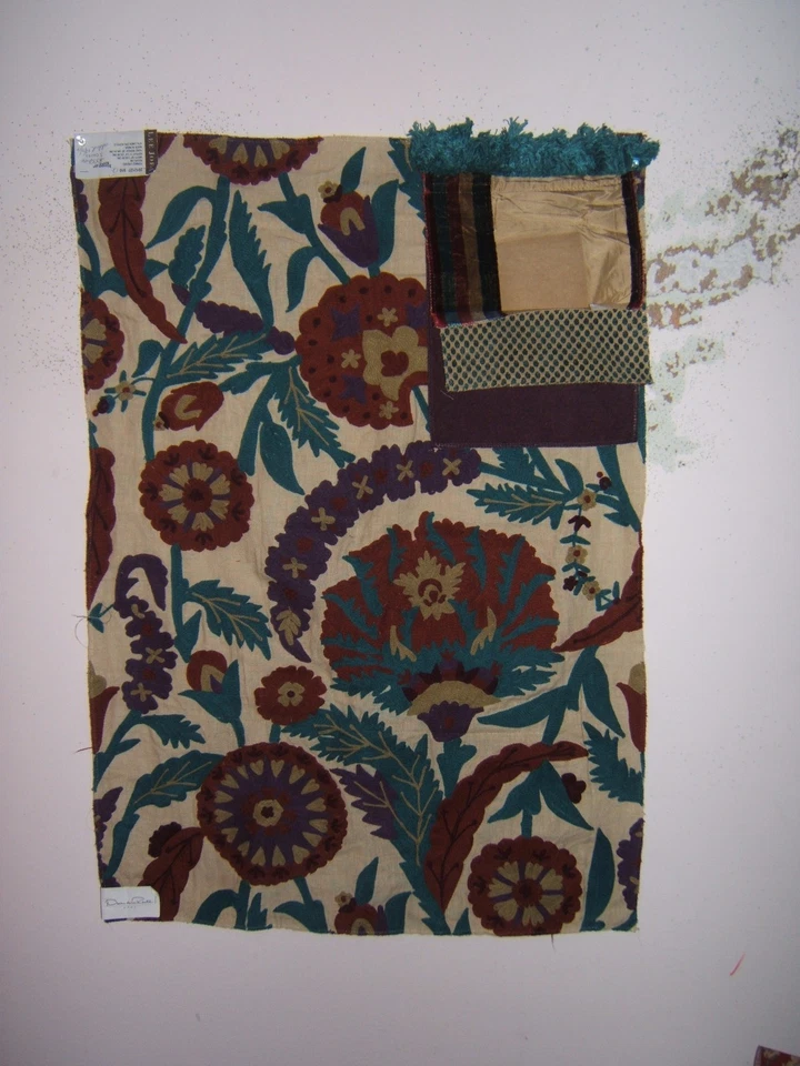 Lee Jofa Oscar De La Renta,Termez Crewel, Embroidered Floral, Various Clrs/Sizes - Image 1 of 4