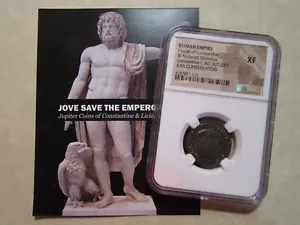 Roman NGC XF Emperor CONSTANTINE I Jovi conservatori "Protector of Emperors" - Picture 1 of 10