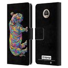 Official P.D. Moreno Animals Leather Book Wallet Case Cover For Motorola Phones