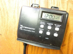 Outdoor Timer Intermatic Programmable black garden outside power timing GB - Picture 1 of 5