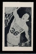 1955 All American Sports Club Basketball #31 Wade Halbrook OSU Hand Cut LOOK!