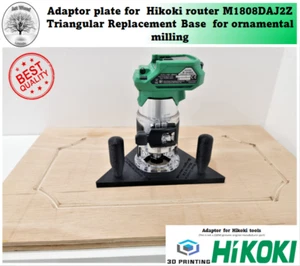 Hikoki router M1808DAJ2Z Triangular Adaptor panel cupboard doors groove milling - Picture 1 of 6