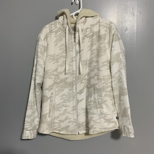 VETEMENTS Giacca Ocean&Coast donna invernale bianca full zip felpa manica lunga taglia L