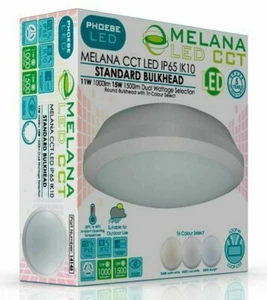 IP65 LED Patia Rotonda Tri Colore CCT 3,4 6,5k or, Doppia 11 o 15 Watt 14145 - Foto 1 di 4