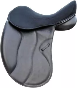 Acavallo Ortho Pubis Gel in Dressage Seat Saver with Dri-Lex, Large, Black - Picture 1 of 1