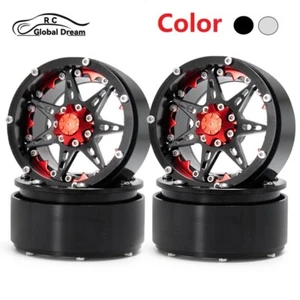 1/4pcs 2.2" Aluminium Beadlock Wheels for 1/10 RC Crawler Wraith TRX-4 D90 SCX10 - Afbeelding 1 van 16