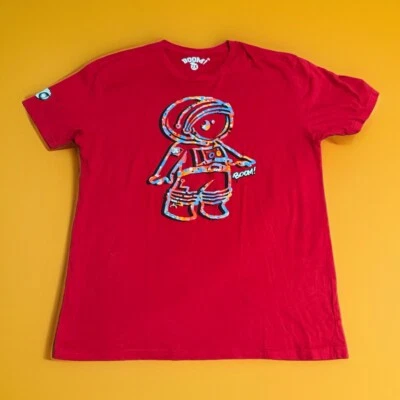 Boom! Camiseta Astronauta Hombre Espacial Roja Gráfica XXL Galaxy Earth Gang Foto 1 de 4