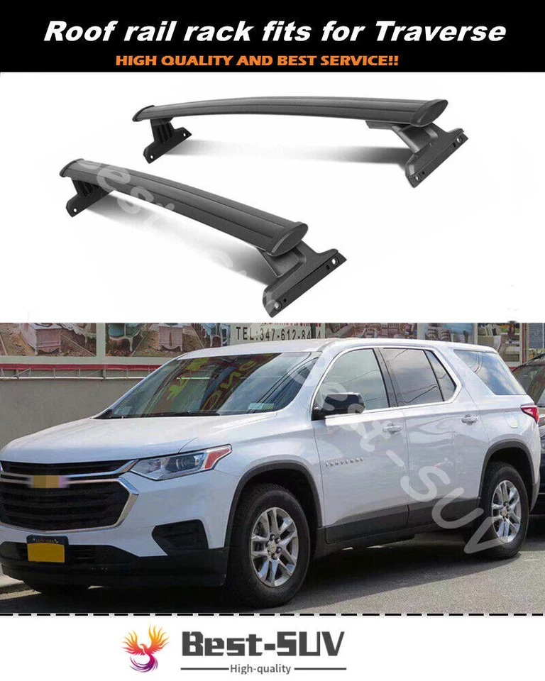 2 piezas barras transversales de riel de techo para Chevrolet Traverse 18-21 Foto 1 de 4