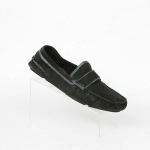 Mocasines Bugatchi Hombre Negro Azul Marino Gamuza Cuero Conducción Moc Para Hombre 11 Informales - Imagen 1 de 11