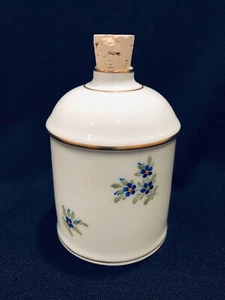 Hochst Tea Caddy Forget Me Not Hand Painted Porcelain New - Picture 1 of 10