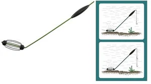 Futterkorb mit Anti-Tangle und Auftrieb 30g Futterkorbsystem mit Auftriebskörper - Picture 1 of 1