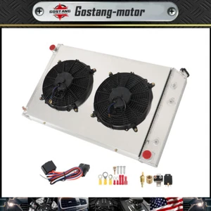 For 73-91 Chevy C/K Series Blazer/GMC 3Row Radiator+Shroud Fan Relay Kit CC716 - Imagen 1 de 8