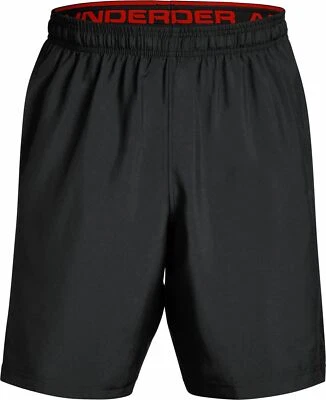 Under Armour Woven Graphic Mens Small Training Shorts BLACK/RED NWT - Image 1 of 4