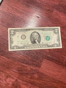 1976 $2 Two Dollar Bill US Note B34665309A - Picture 1 of 2