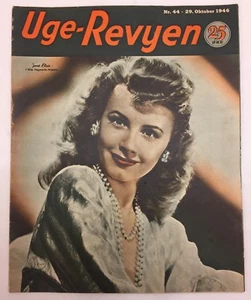 Janet Blair On The Front Cover Danish Weekly Vintage Magazine Uge-Revyen 1946 - Picture 1 of 2