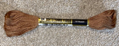 Six Strand Floss Mercerized Embroidery Cotton #131 Russet 9 Yds - Image 1 of 3