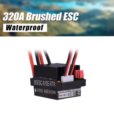 6-12V Black 320A ESC Brushed Motor Speed Controller For RC Ship and Boat - Image 1 of 4