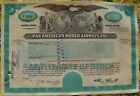 Stock certificate Pan American World Airways, Inc Payee DEMEY & Co, 1978
