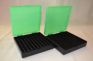 (2) 45 ACP / 40 CAL / 10 MM 100 ROUND PLASTIC AMMO BOXES (ZOMBIE / BLACK) - Picture 1 of 1