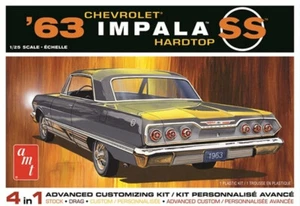 AMT 1:25 1963 Chevy Impala SS 2T Plastic Kit Car Model American - Picture 1 of 6