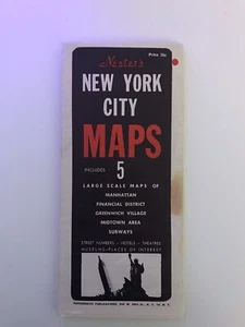 VTG Rare Nester’s New York City MAPS Includes 5 Maps & Places Of Interest - Picture 1 of 6