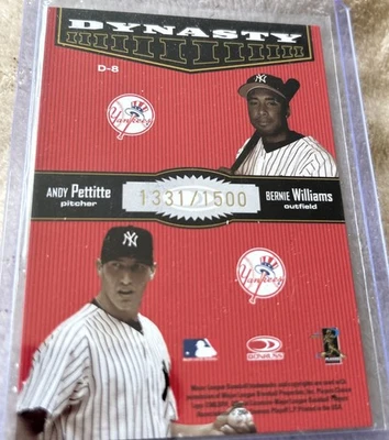2004 DONRUSS THROWBACK THREADS DYNASTY D-8 JETTER/POSANDA/WILLIAMS/PETITTE /1500 - Image 1 of 2
