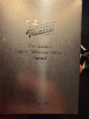 1991 Action Packed The Justice Byron Whizzer White Award  SUPER COOL (and Rare) - Image 1 of 4