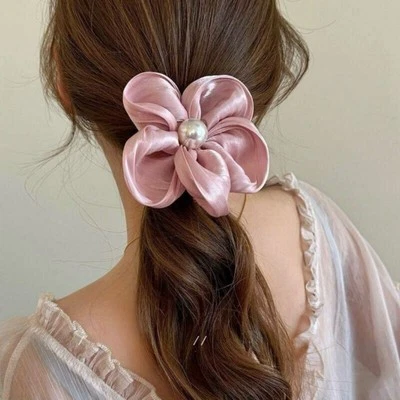 High Elastic Hair Circle Flower Ponytail Head Rope  Girl - image 1 of 4