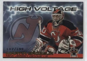 Pacific Vanguard High Voltage Gold 2000-01/199 Martin Brodeur #19 Salón de la fama - Imagen 1 de 3