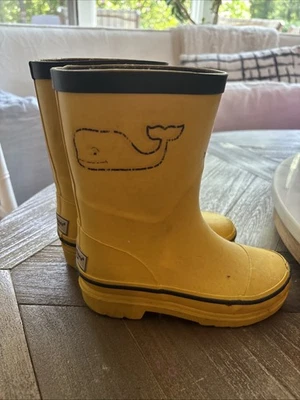 Boys, Yellow Vineyard, Fine Rain Boots Toddler Size One ￼ - Image 1 of 4