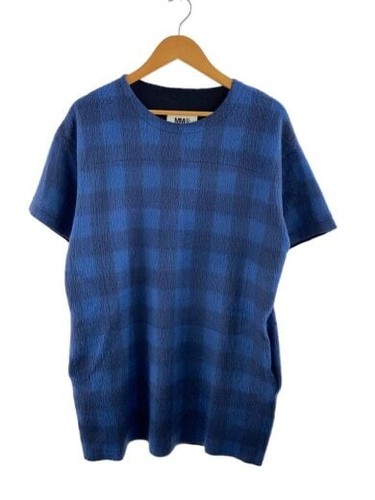 MAISON MARGIELA MM6 Abito a maniche corte S Acrilico BLU Check S52CT0167