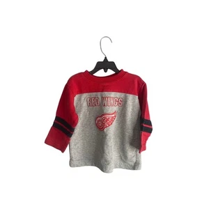Coolest Kids NHL Red Wings rojo gris sudadera niños pequeños unisex talla 4T - Imagen 1 de 4