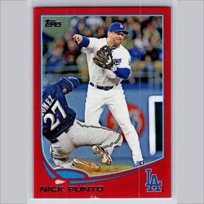 Nick Punto 2013 Topps Update #US171 Red Target Los Angeles Dodgers Parallel Card - Image 1 of 3